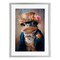 Stupell Industries Victorian Toad Portrait Framed Print Under Glass, design by Wumples